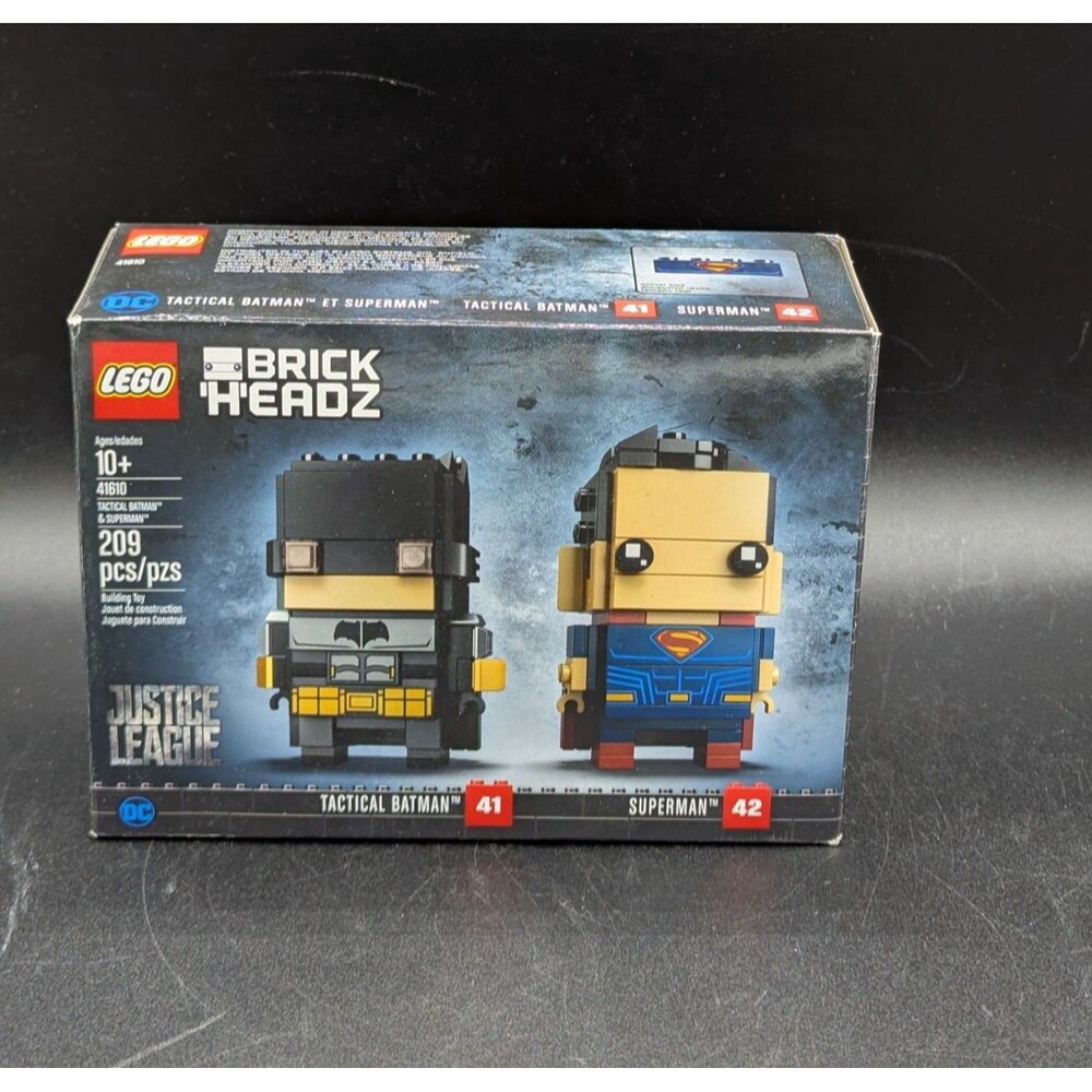 LEGO Brickheadz 41610 Tactical Batman & Superman Sealed Retired